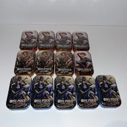 LOT OF 13 - One Piece CCG Card Game 2-Pack Mini Tin Set Vol 2 Bandai NEW SEALED - Image 2