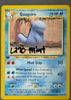 Quagsire 48/64 Neo Revelation 1st Edition Wizards Of The Coast Pokemon Card Mint - Image 1