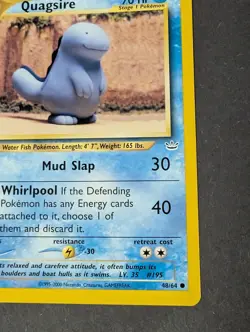 Quagsire 48/64 Neo Revelation 1st Edition Wizards Of The Coast Pokemon Card Mint - Image 4