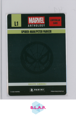 SPIDER-MAN/PETER PARKER PANINI L1 MARVEL ANTHOLOGY LENTICULAR CARD 2025 ENGLISH - Image 2