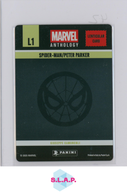 SPIDER-MAN/PETER PARKER PANINI L1 MARVEL ANTHOLOGY LENTICULAR CARD 2025 ENGLISH - Image 2