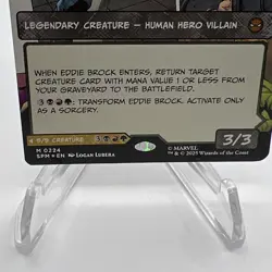 2025 Magic The Gathering Marvel Spider-Man Eddie Brock Foil #0224 - Image 5