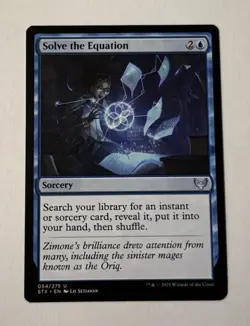 MTG Solve the Equation - Strixhaven: School of Mages NM - Image 1