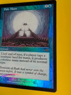 Pale Moon. Instant MTG Card. OLD VINTAGE FOIL. NEMESIS. - Image 2