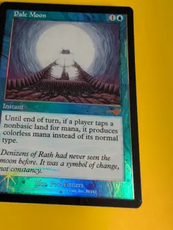 Pale Moon. Instant MTG Card. OLD VINTAGE FOIL. NEMESIS. - Image 4