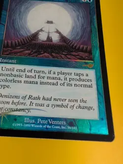 Pale Moon. Instant MTG Card. OLD VINTAGE FOIL. NEMESIS. - Image 5