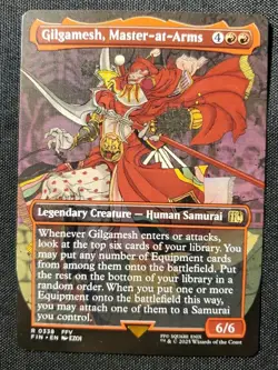 Gilgamesh, Master-at-Arms (Borderless) NM FINAL FANTASY Mtg Magic The Gathering - Image 1