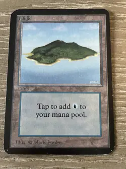 MTG Alpha Island Land NM Magic: The Gathering - Image 1