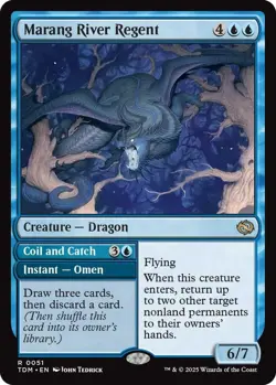 MTG Tarkir: Dragonstorm [TDM] : Marang River Regent- R [NM] - Image 1