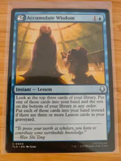 MTG Accumulate Wisdom 0044 Avatar: The Last Airbender M/NM Free UK P&P - Image 1