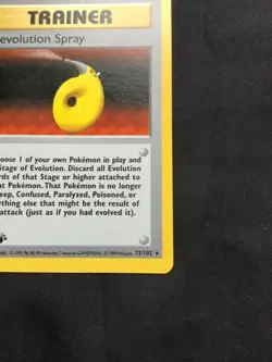 Pokemon Cards: Base Set 1st Edition Rare: Devolution Spray 72/102 - Image 4