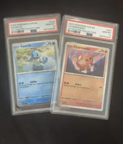 PSA Gem Mint 10 Pokemon 151 Poster Collection Set Black Star Promo Sequential X2 - Image 1