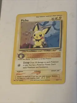 Pokemon TCG Pichu No.172 Holo Card Neo Genesis - Image 1