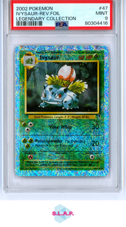 IVYSAUR POKEMON 47/110 2002 LEGENDARY COLLECTION REVERSE HOLO ENGLISH PSA 9 - Image 1