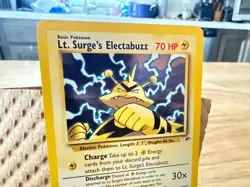 Lt. Surge's Electabuzz 006/132 Gym Heroes Holo Pokemon Card - Image 2
