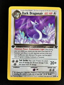 Dark Dragonair 1st Edition 33/82 Team Rocket Uncommon WOTC Pokemon TCG - Image 1