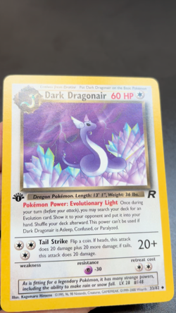 Dark Dragonair 1st Edition 33/82 Team Rocket Uncommon WOTC Pokemon TCG - Image 2