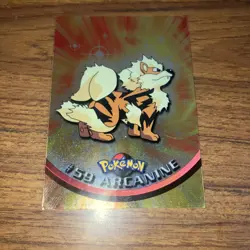 2000 Topps Chrome Pokemon TV Animation Edition Arcanine #59 Holo - Image 1