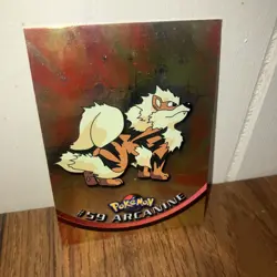 2000 Topps Chrome Pokemon TV Animation Edition Arcanine #59 Holo - Image 2