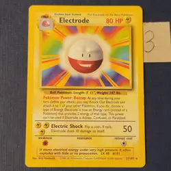 Pokemon Electrode 21/102 Base Set Regular Moderately Played *FREE SHIPPING* - Image 1