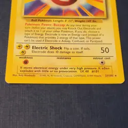 Pokemon Electrode 21/102 Base Set Regular Moderately Played *FREE SHIPPING* - Image 3