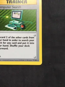 Pokemon Cards: Base Set 1st Edition Rare: Computer Search 71/102 - Image 4