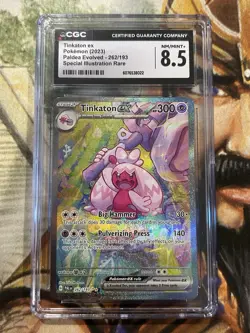 Tinkaton ex 262/193 Pokemon Paldea Evolved Special Rare SIR English - CGC 8.5 🔥 - Image 1