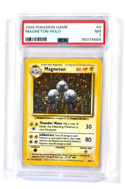 PSA 7 - Pokemon Trading Card Game Magneton 9/102 Base Set Holo 1999 - Image 1