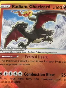 Pokemon TCG: Radiant Charizard 020/159 Crown Zenith Holo - Image 1