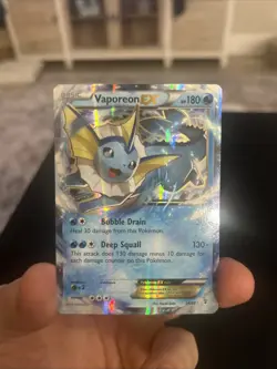 Pokemon TCG Vaporeon EX 24/83 XY Generations Ultra Rare 2016 LP Clean - Image 1