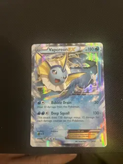 Pokemon TCG Vaporeon EX 24/83 XY Generations Ultra Rare 2016 LP Clean - Image 2