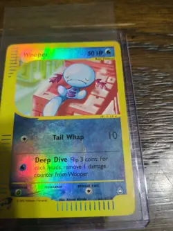Pokemon TCG Wooper #66/147 Reverse Holo Foil Aquapolis MP - Image 2
