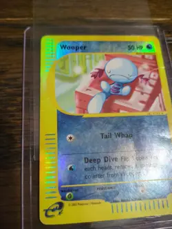 Pokemon TCG Wooper #66/147 Reverse Holo Foil Aquapolis MP - Image 3