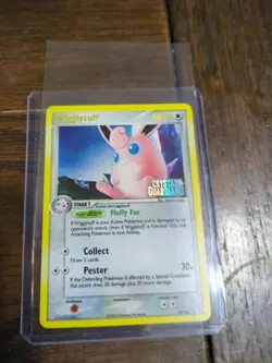 2006 Pokemon Crystal Guardians Stamped Holo 13/100 Wigglytuff - Image 1