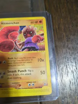 Hitmonchan 81/147 Non Holo Pokemon Aquapolis Common - Image 3