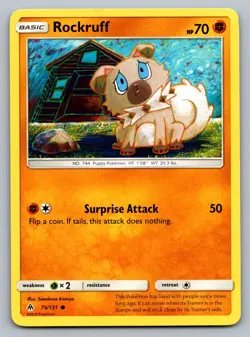 Pokemon TCG SM - Forbidden Light Rockruff 75/131 - Image 1