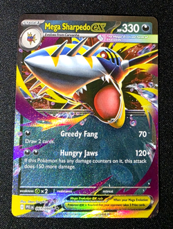 Mega Sharpedo Ex 61/94 Phantasmal Flames Special Art Full Pokemon NM/Mint - Image 1