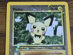 Pokemon Wotc Black Star Promo #35 reverse holo PICHU*swirl*,,,not played - Image 2