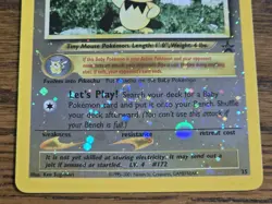 Pokemon Wotc Black Star Promo #35 reverse holo PICHU*swirl*,,,not played - Image 3
