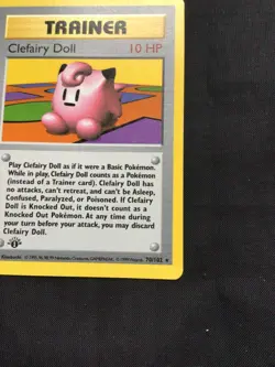 Pokemon Cards: Base Set 1st Edition Rare: Clefairy Doll 70/102 - Image 4