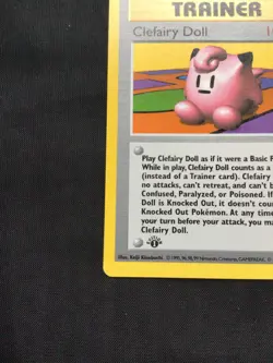 Pokemon Cards: Base Set 1st Edition Rare: Clefairy Doll 70/102 - Image 5