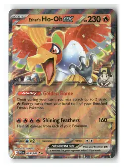 Ethan's Ho-Oh ex 039/182 Double Rare Destined Rivals Pokemon Near Mint - Image 1