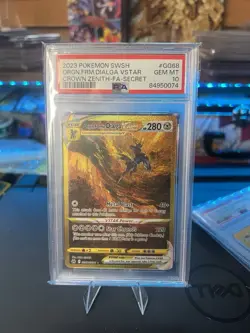 2023 POKEMON SWORD AND SHIELD CROWN ZENITH #GG68 ORGN.FRM.DIALGA VSTAR PSA 10 - Image 3