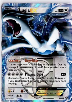 Pokemon TCG ~ Lugia EX Holo Rare Black & White Black Star Promo BW83 HP - Image 1