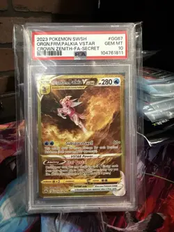 2023 POKEMON SWSH ORGN.FRM.PALKIA VSTAR CROWN ZENITH-FA-SECRET #GG67 PSA 10 - Image 1