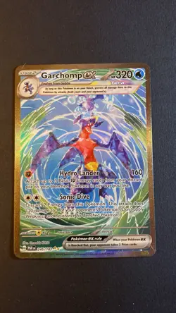 Pokemon Garchomp ex SV04 Paradox Rift 245/182 Special Illustration Rare Holo - Image 1