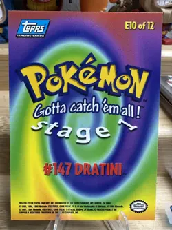Dratini Topps Pokemon #147 E10/12 1999 The First Movie - Image 2