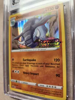 Donphan Prerelease CGC 8.5 NM/Mint+ Pokemon SWSH Black Star Promo 2020 Stamped - Image 2