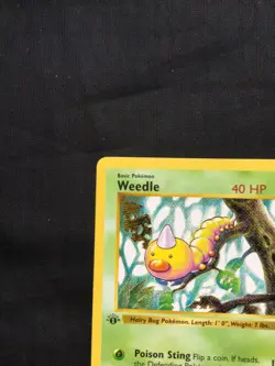 Pokemon Cards: Base Set 1st Edition Common: Weedle 69/102 - Image 2
