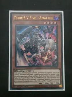 DoomZ V Five - Amalthe DOOD-EN009 Ultra Rare 1st Edition NM Yugioh - Image 1